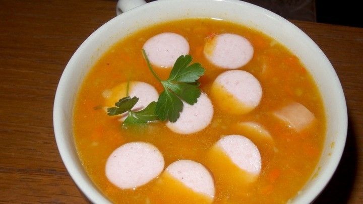 Kürbissuppe Mit Würstchen Und Mettklößchen - Rezept | Frag Mutti