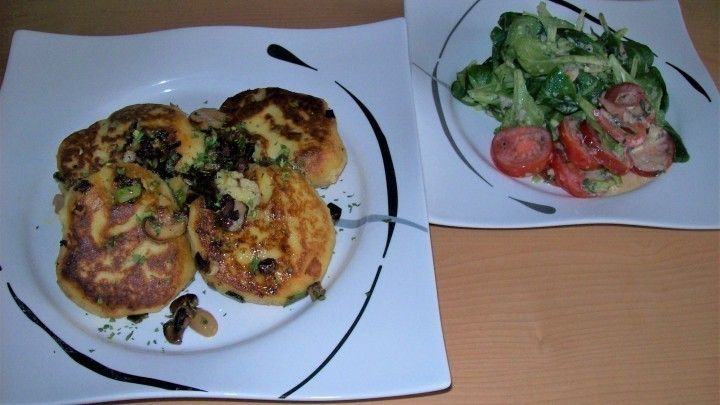 Kartoffelplätzchen mit Pilzfüllung - Rezept | Frag Mutti