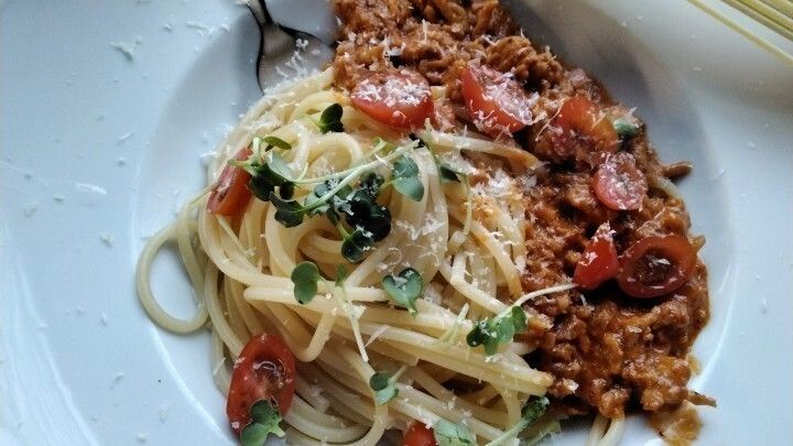 Spaghetti mit Hähnchen-Bolognese - Rezept | Frag Mutti