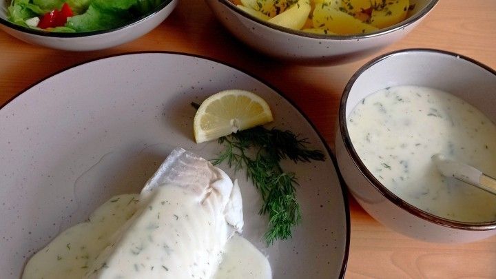 Kabeljau gedünstet mit Dill-Sahne-Béchamel - Rezept | Frag Mutti