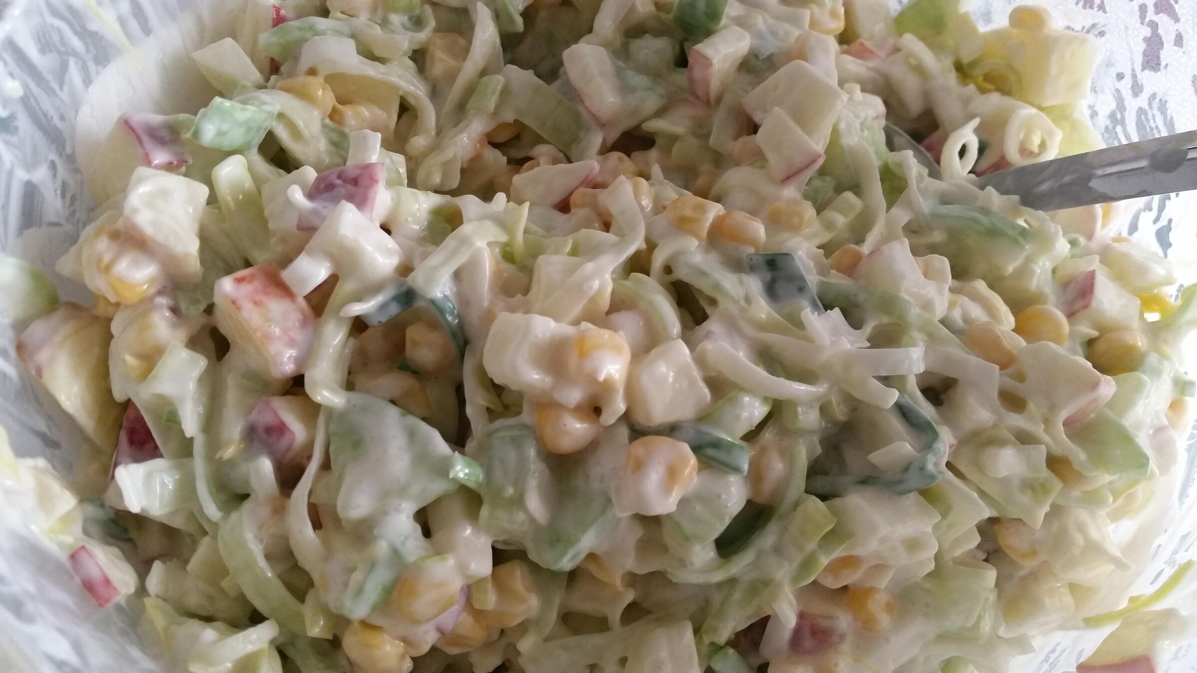 Rezept: Apfel-Porree-Salat | Frag Mutti